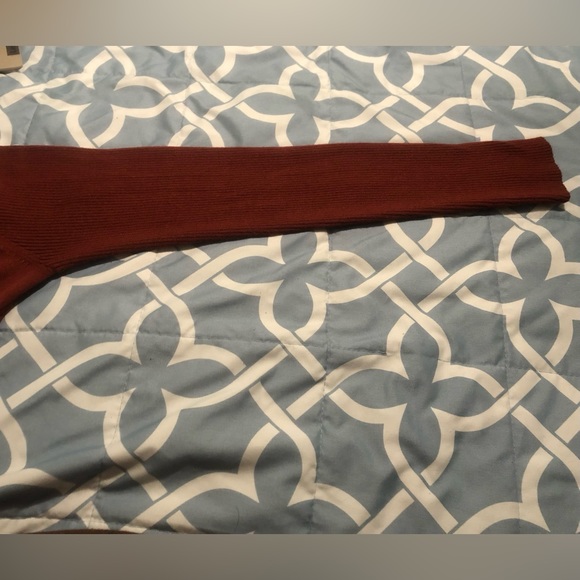 Rusty orange brown women’s cardigan - Picture 4 of 7